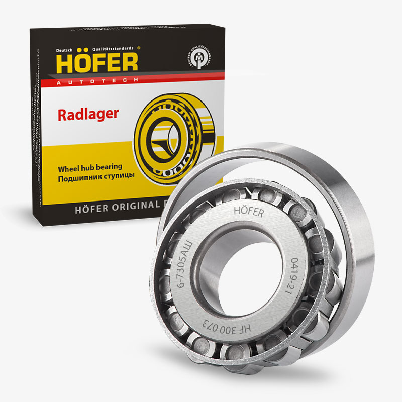 Подшипник ступицы ГАЗ 3302 передний наружный (7305, SKF 30305) HOFER