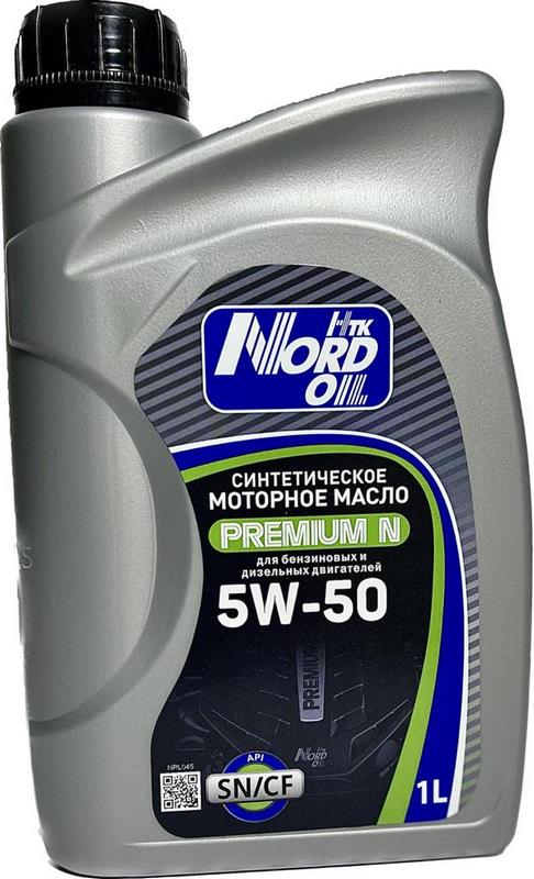 NORD OIL масло 5W-50 Premium N SN/CF 1л