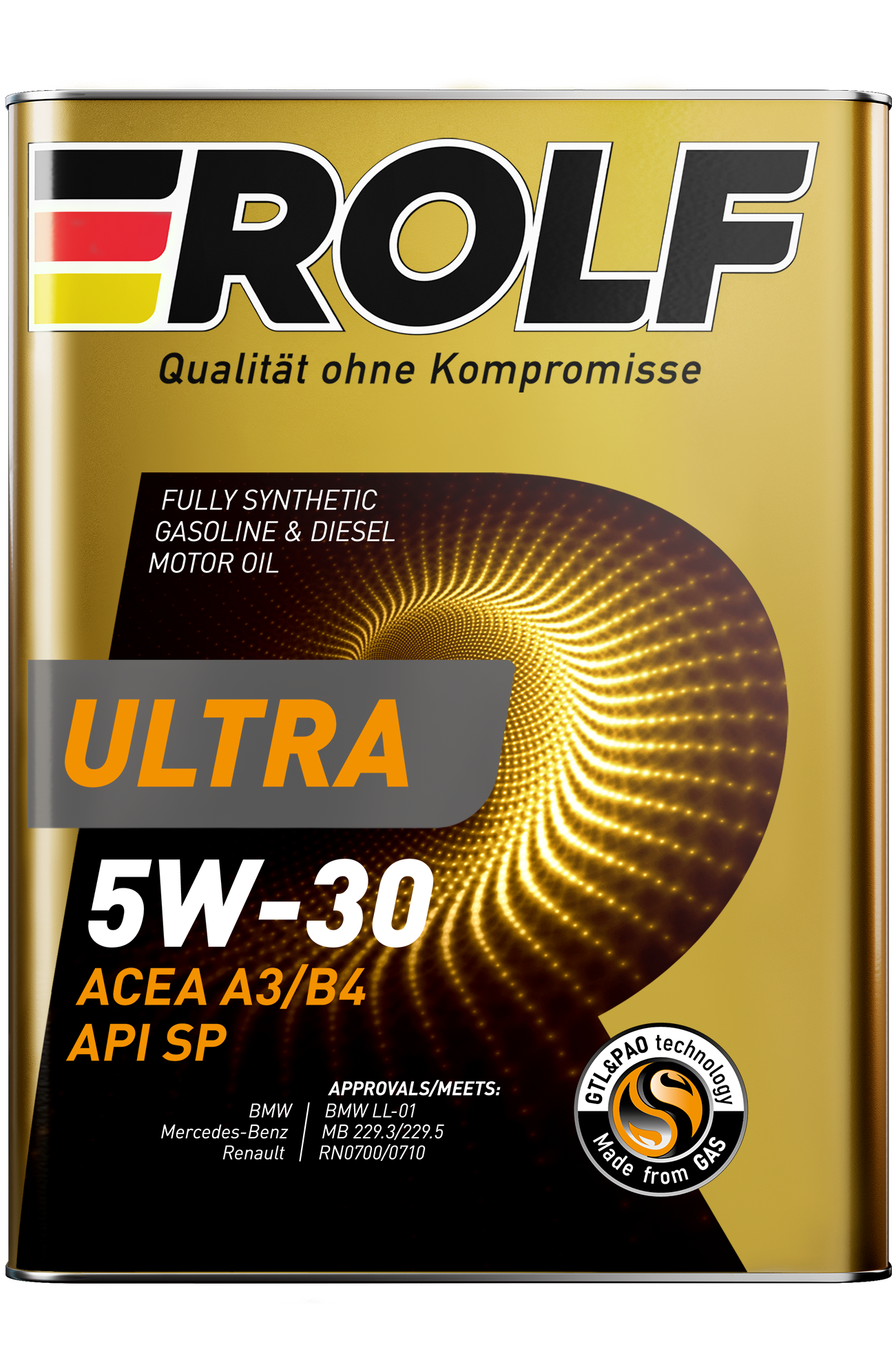 ROLF Ultra SAE 5W-30 ACEA  A3/B4 API SP  4л металл (уп.4)