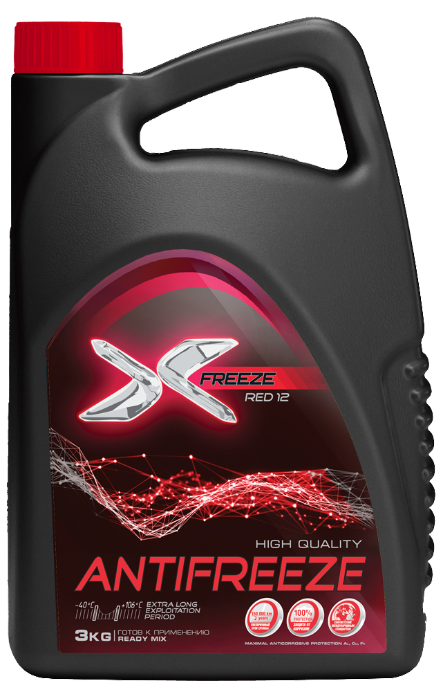 ОЖ X-Freeze Red 3кг(уп.4) антифриз