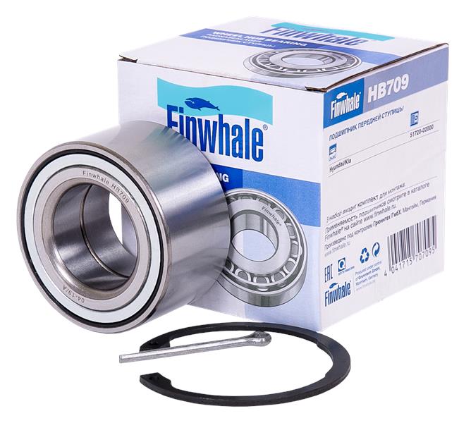 HB709 FINWHALE Подшипник передней ступицы Solaris (RB) (до 2014 г.в.) / Accent II-III / Getz (TB) (0