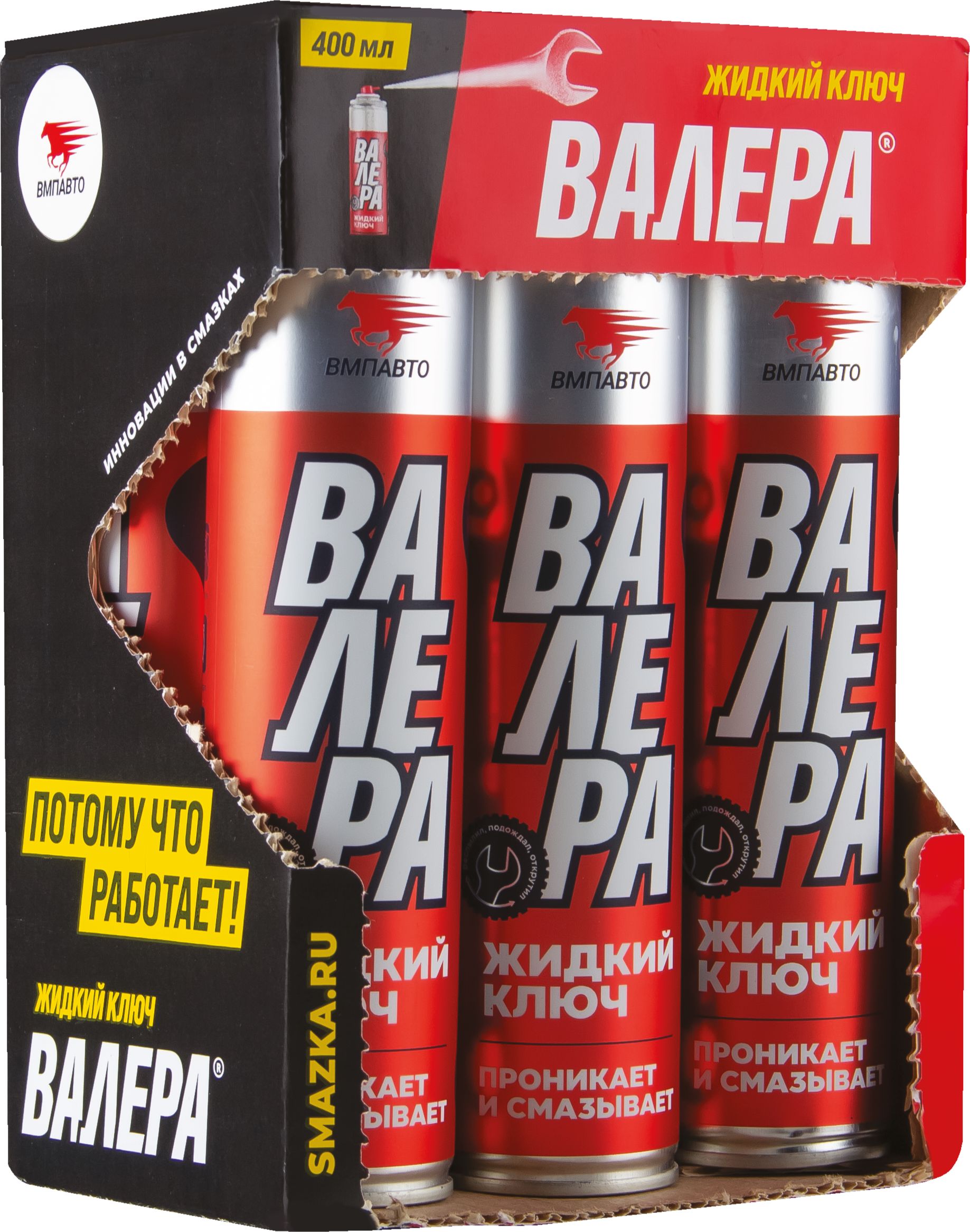 Жидкий ключ ВАЛЕРА, 400мл (аэрозоль) (6шт. в упак)