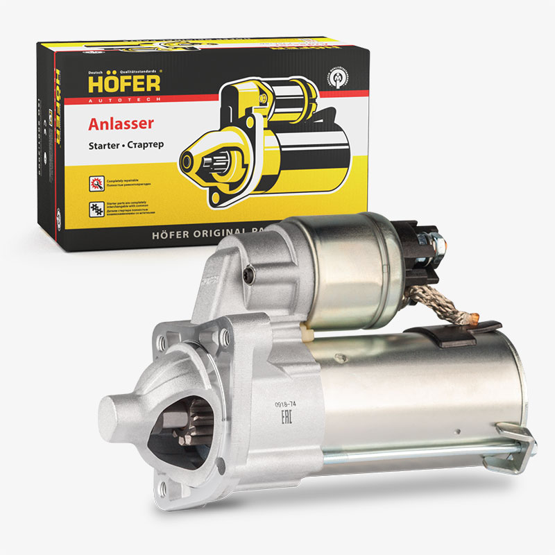 Стартер ВАЗ 2190 редукторный (1,4 кВт, МКПП 2181) (ан. 5702.3708-07,TS12E901) HOFER