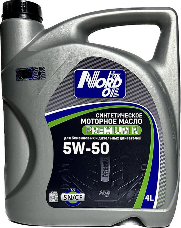 NORD OIL масло 5W-50 Premium N SN/CF 4л