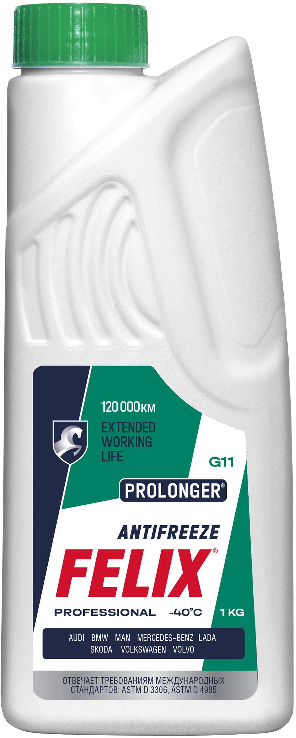 ОЖ FELIX Prolonger зеленый антифриз 1кг(уп.15)