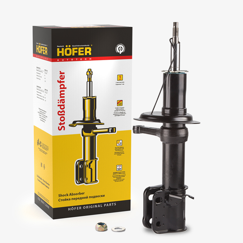 Стойка передняя ВАЗ 2110 газонапол. правая (разбор.) HOFER