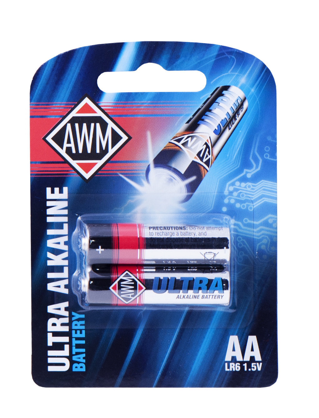 батарейки пальчиковые щелочные AWM AA LR6 1,5 V бл (уп.12)