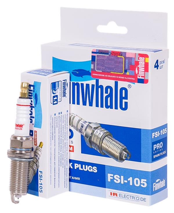 FSI105 FINWHALE Свеча зажигания IRIDIUM Auris (E150) 1.5 / Corolla (E120) 1.5 / Rav 4 III (A30) 3.5 
