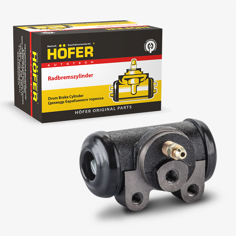 Цилиндр заднего тормоза ГАЗ 3302 (D=32, M10/M12) HOFER