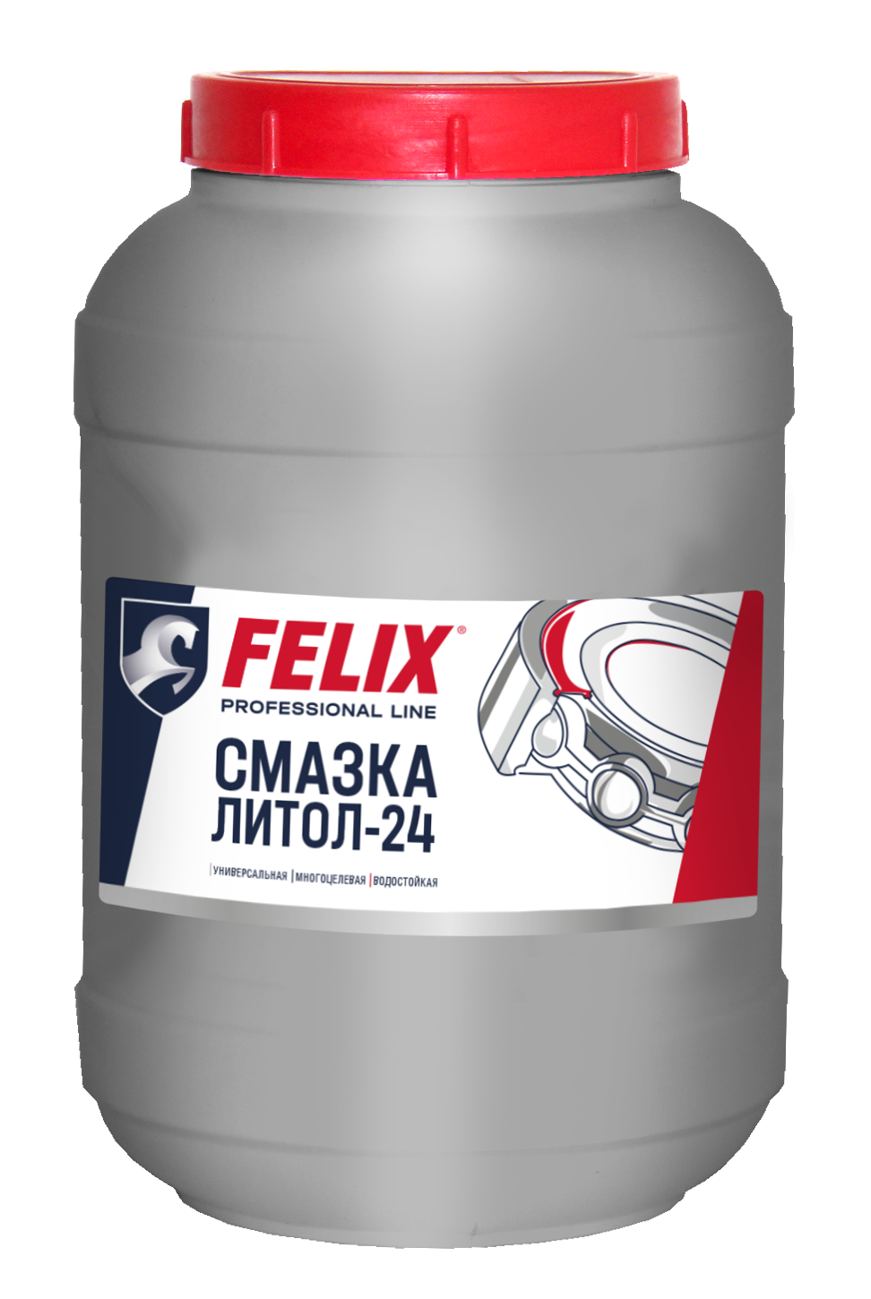 Смазка Литол-24 FELIX, туба, 2100 гр (уп.6)