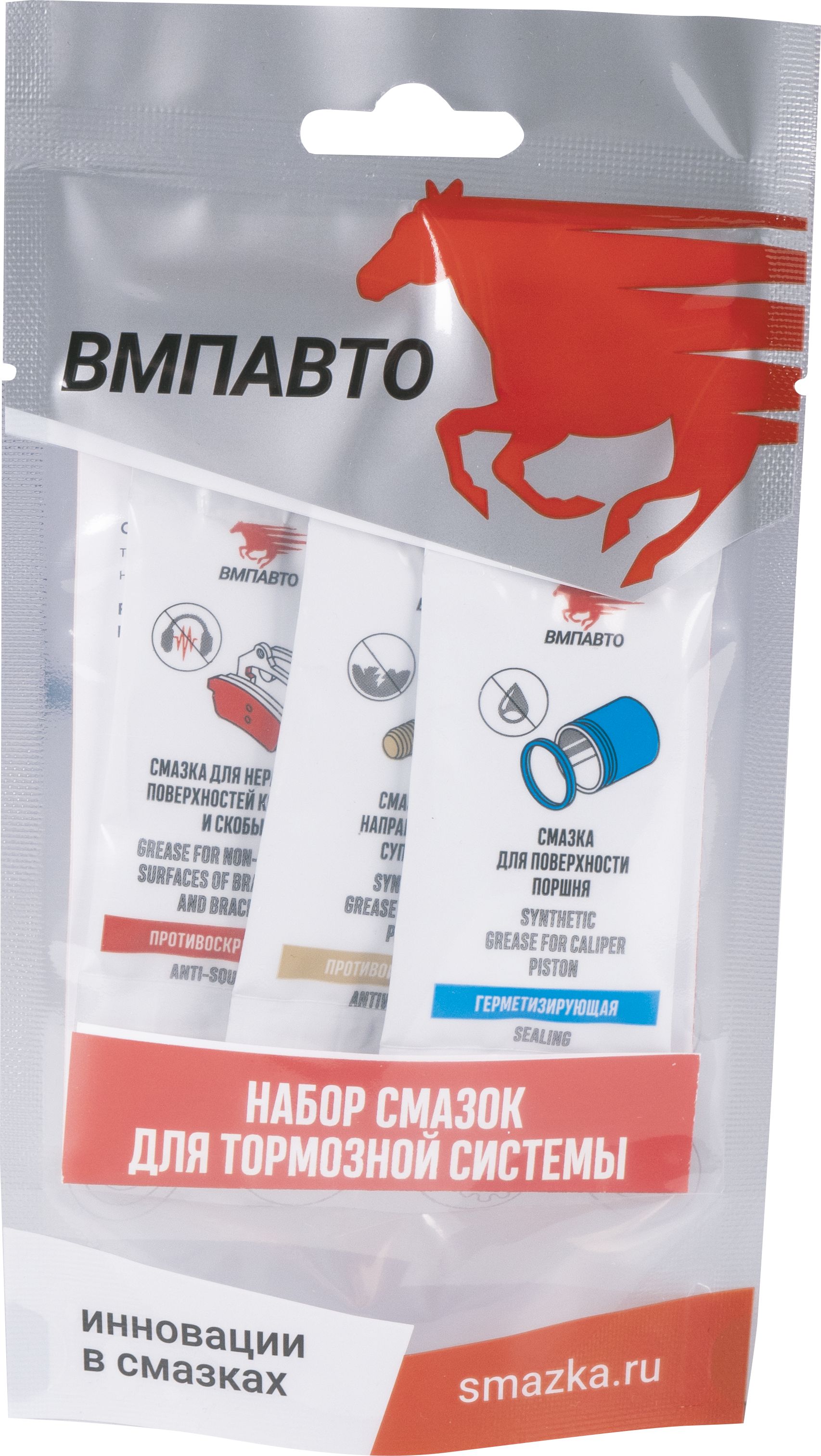 Набор смазок для тормозной системы