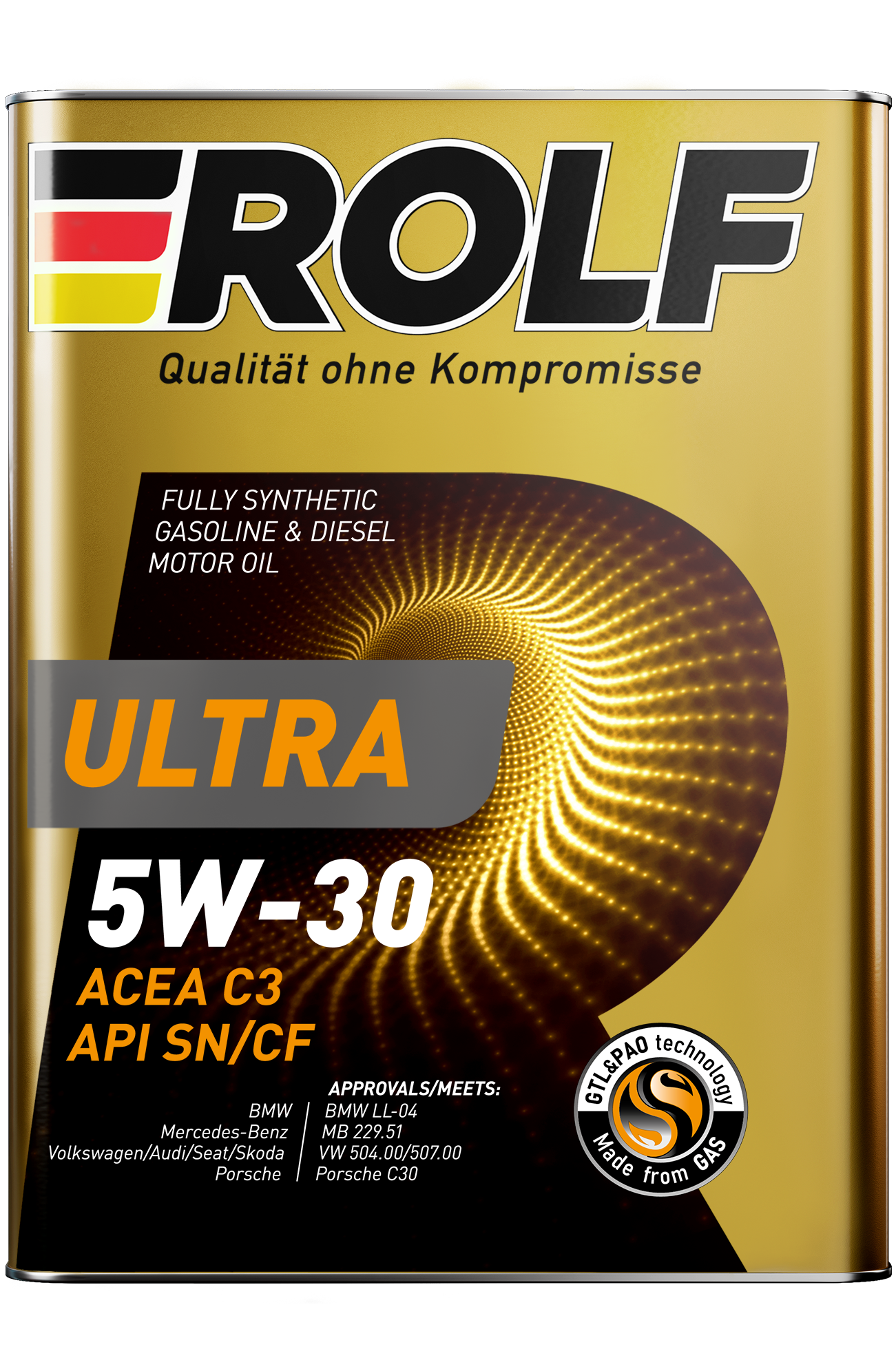 ROLF Ultra SAE 5W-30 ACEA  C3 API SN/CF 4л.(уп.4) металл