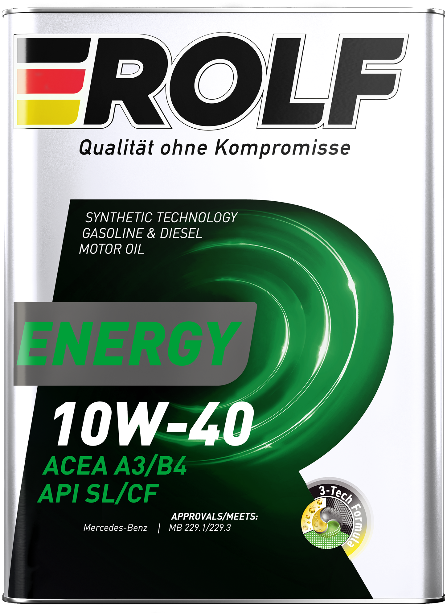 ROLF Energy SAE 10W-40 API SL/CF п/с 4л.(уп.4) металл