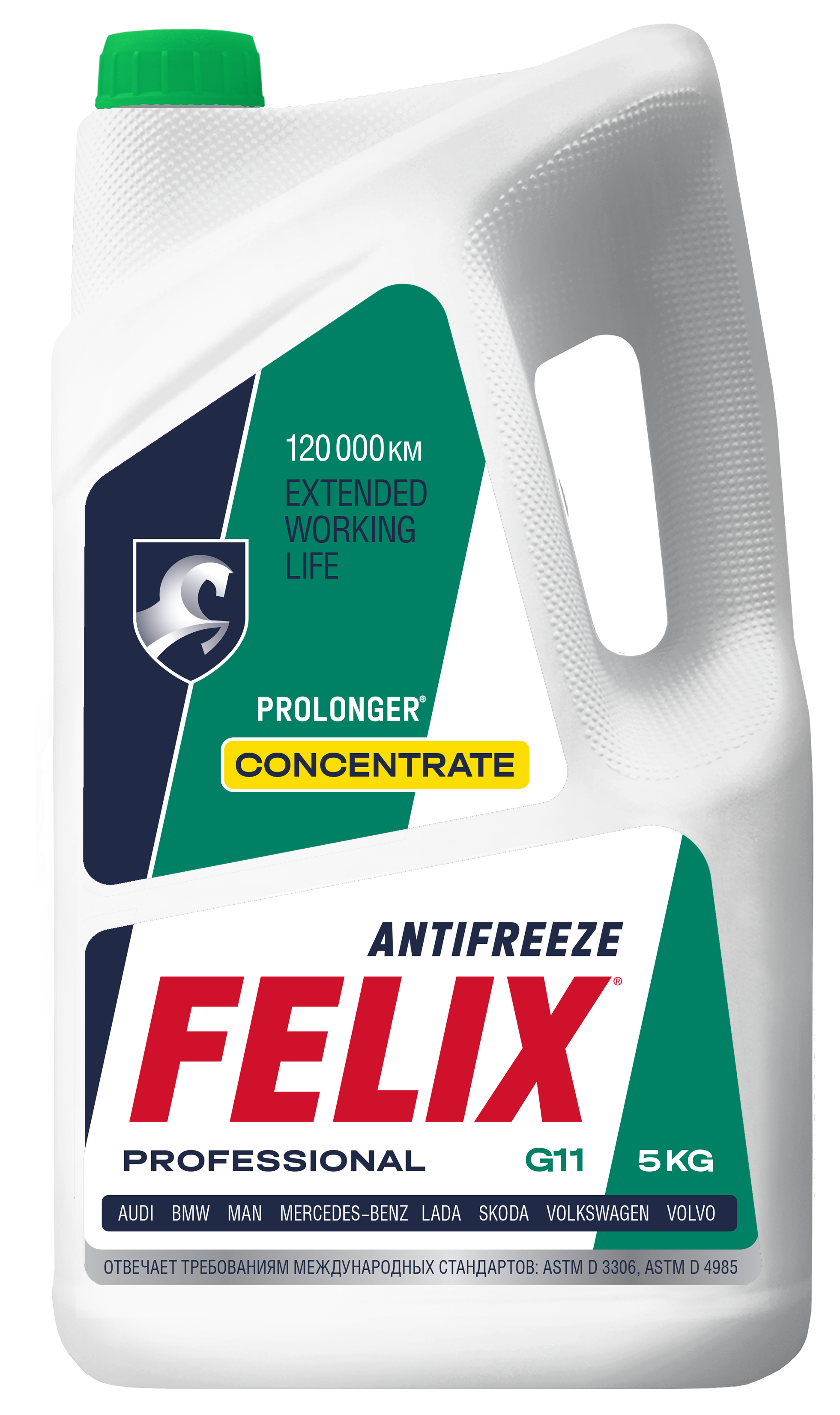 ОЖ FELIX Prolonger конц зеленый антифриз 5кг (уп.4)