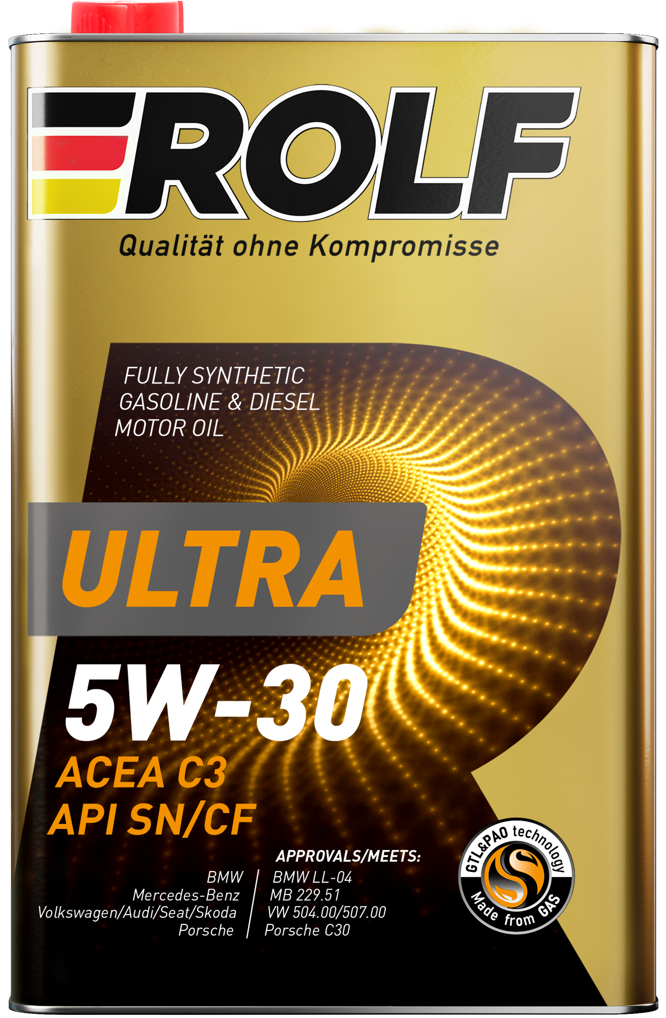 ROLF Ultra SAE 5W-30 ACEA  C3 API SN/CF 1л.(уп.12) металл
