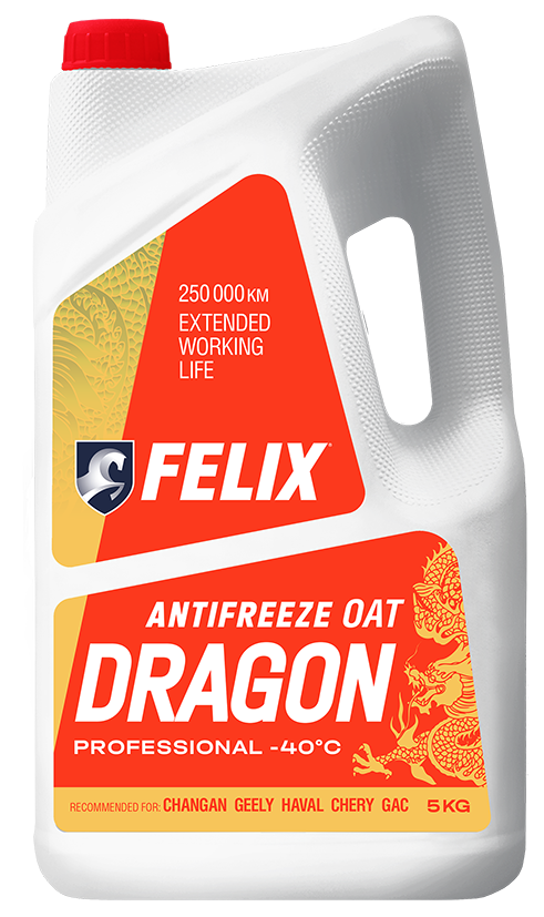 ОЖ FELIX Dragon красный антифриз 5кг (уп.4)
