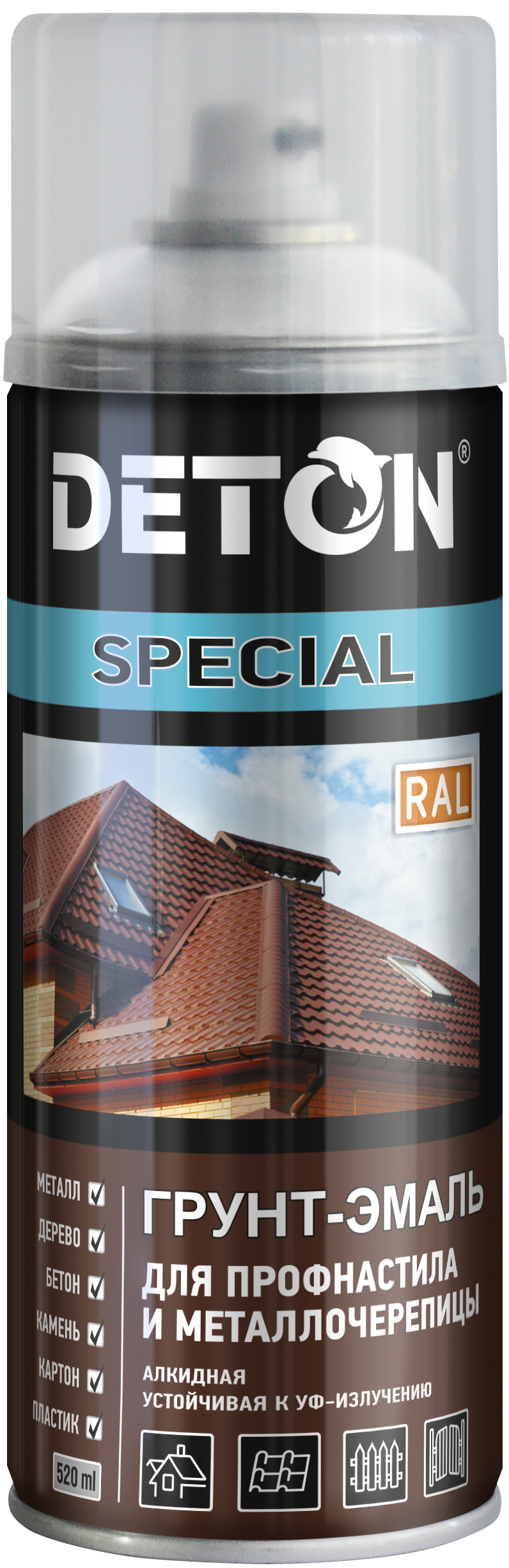 Deton RAL 9016 Белый транспортный (металлочерепица (уп.12)