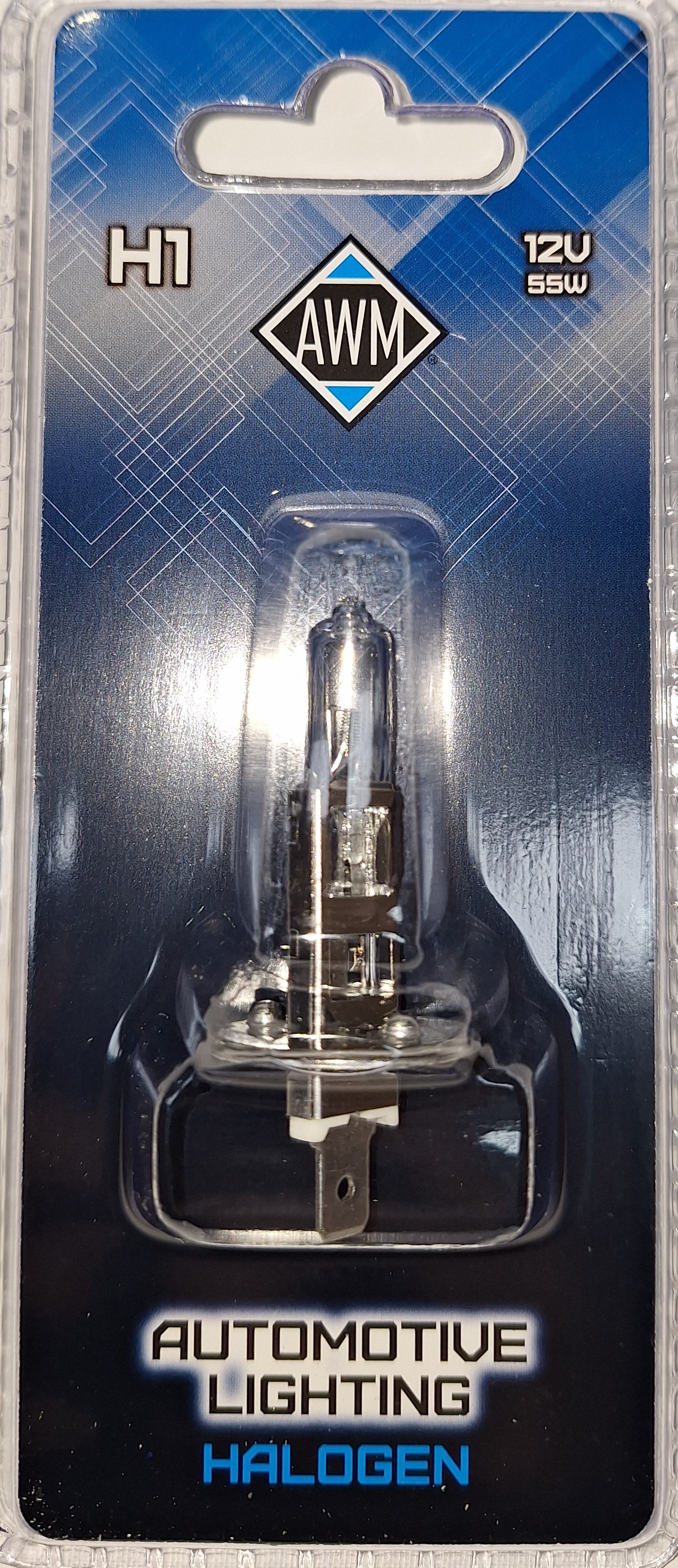 Лампа галогенная  AWM H1 12V 55 W (P14,5S) блист. (уп.200)