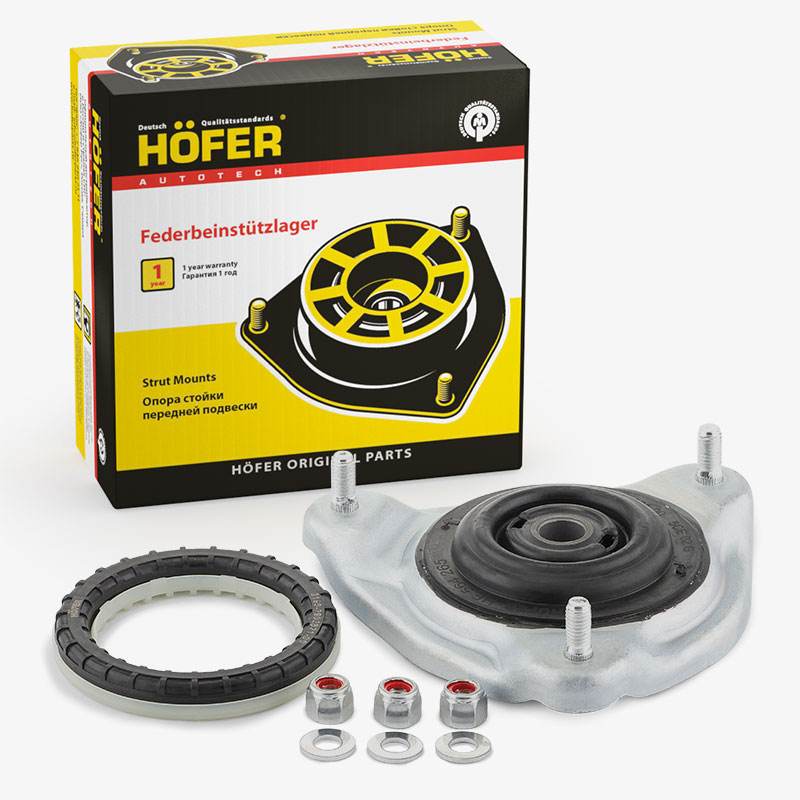 Опора передней стойки 2190 с подшипником (без ЭУР) HOFER