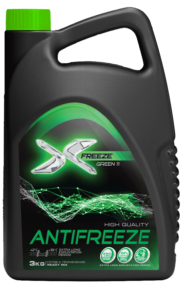 ОЖ X-Freeze Green 3кг(уп.4) антифриз