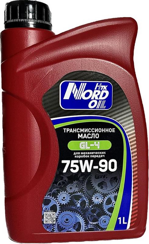NORD OIL масло трансмиссионное 75W-90 GL-4 1л