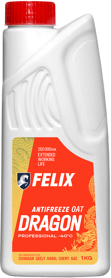 ОЖ FELIX Dragon красный антифриз 1кг. (уп.15)