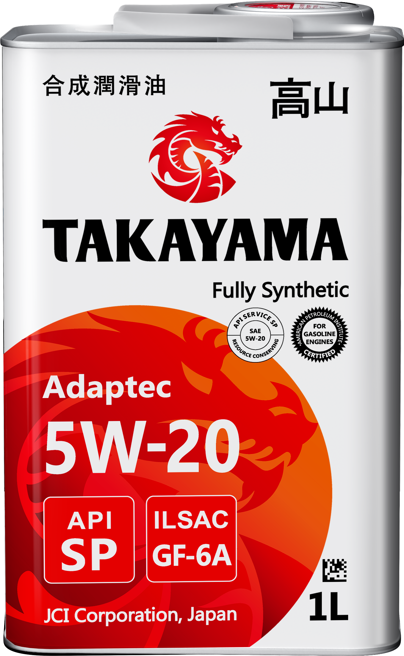 Takayama Adaptec Plus SAE 5W-20 ILSAC Gf-6A API SP 1 л(металл) (уп.12)
