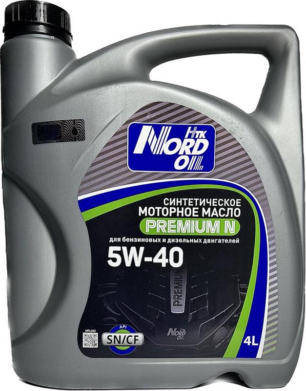 NORD OIL масло 5W-40 Premium N SN/CF 4л