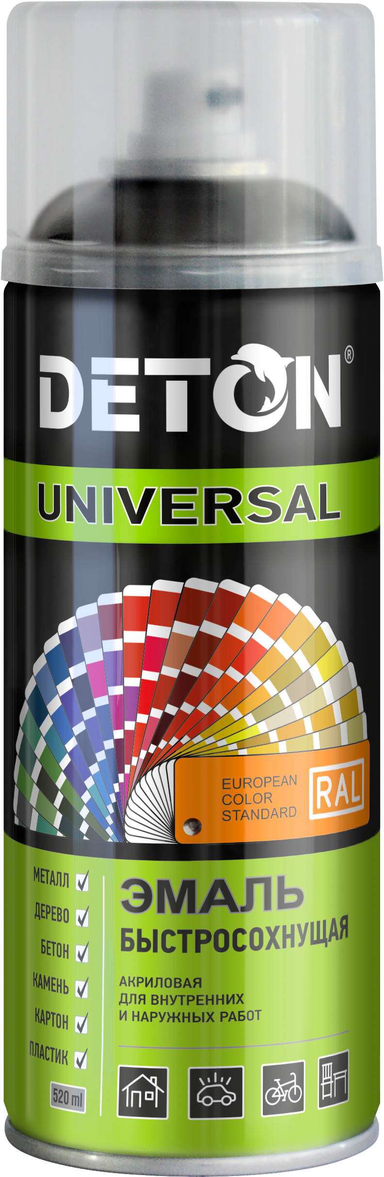 Deton RAL 8019 Серо-коричневый (уп.6)