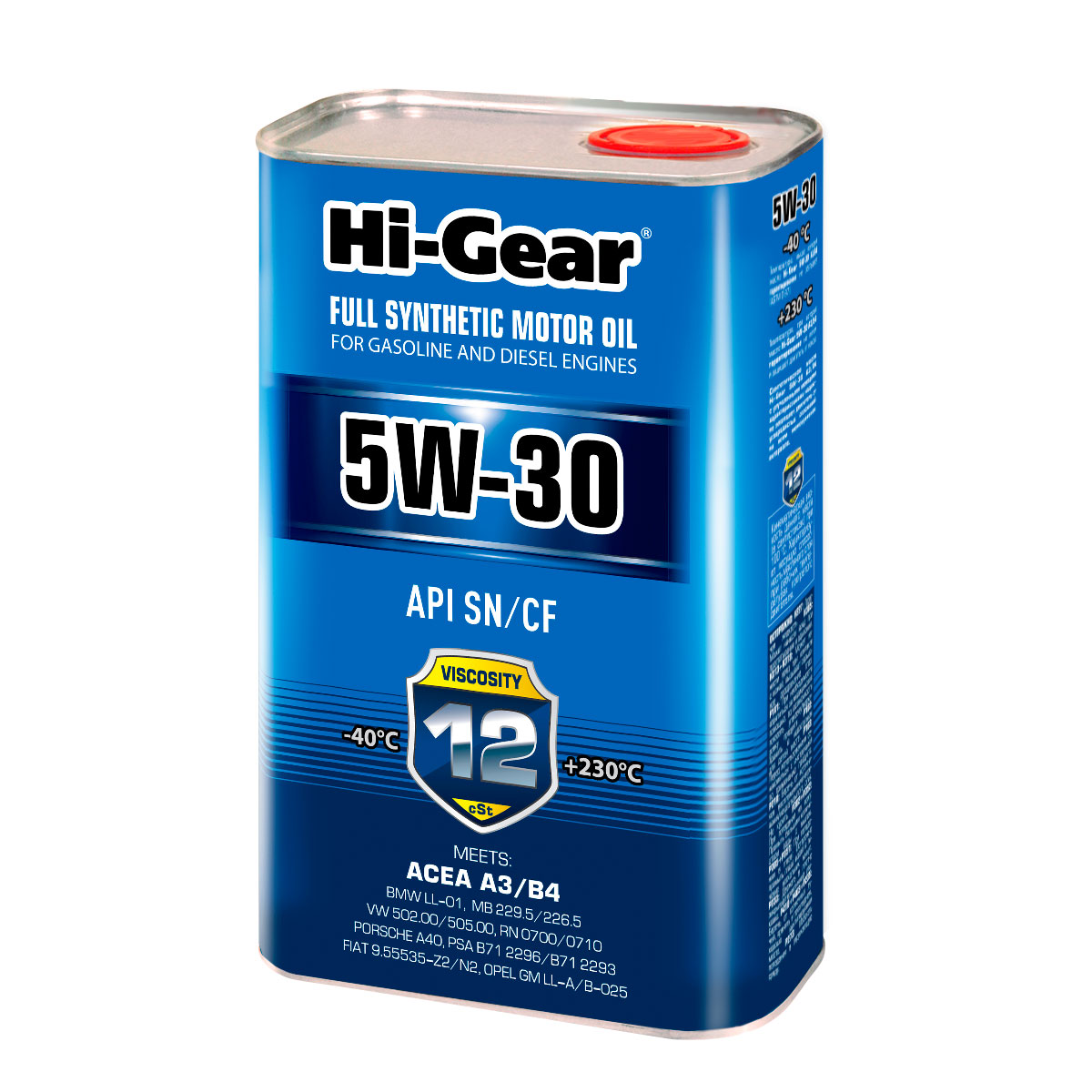 HI-GEAR 5W-30 SM/CF 1л (уп.12)