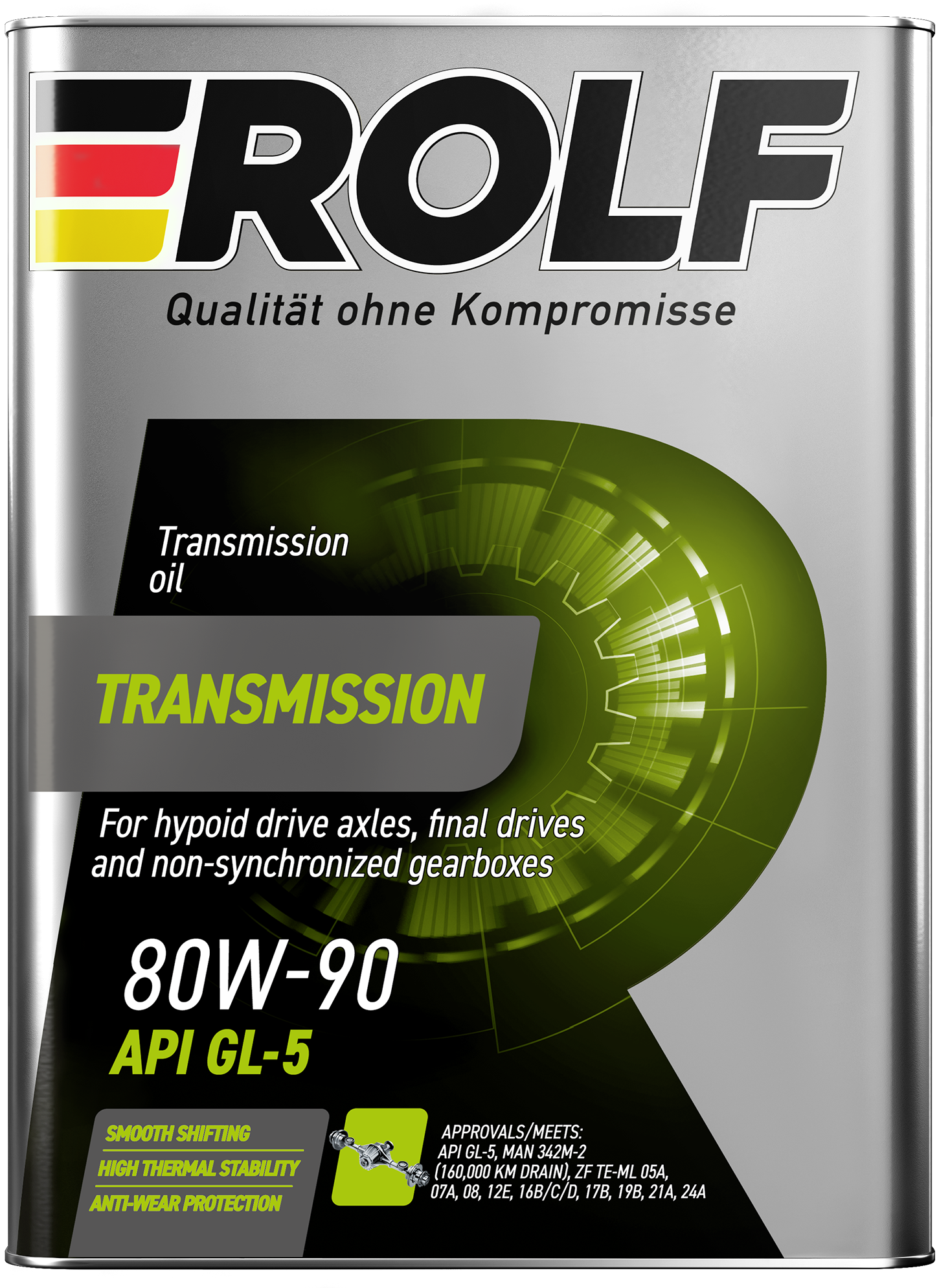 ROLF Transmission SAE 80W-90 API GL-5  4л.(уп.4) металл