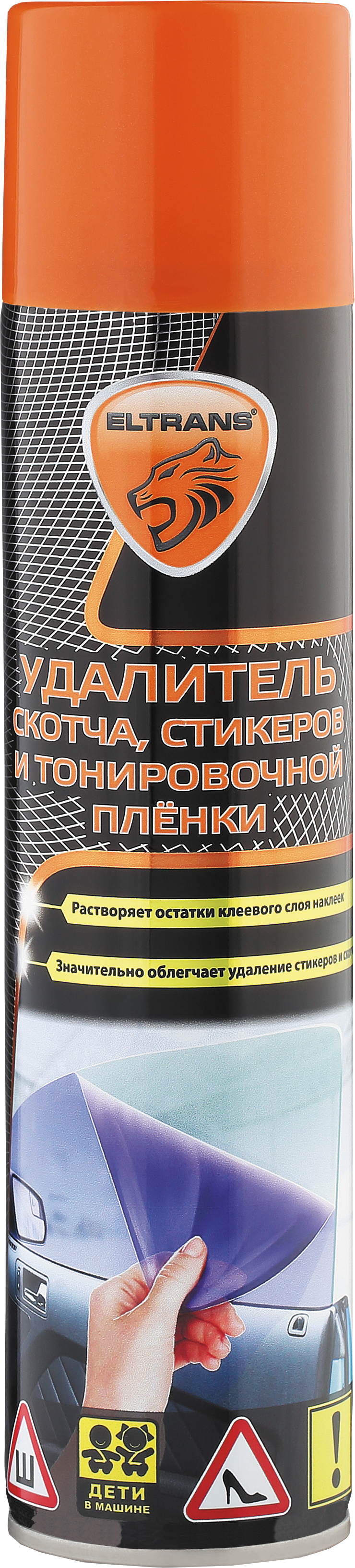 Элтранс Удалитель следов скотча, стикеров и тонировочной пленки аэрозоль 400 мл. (уп 12) 