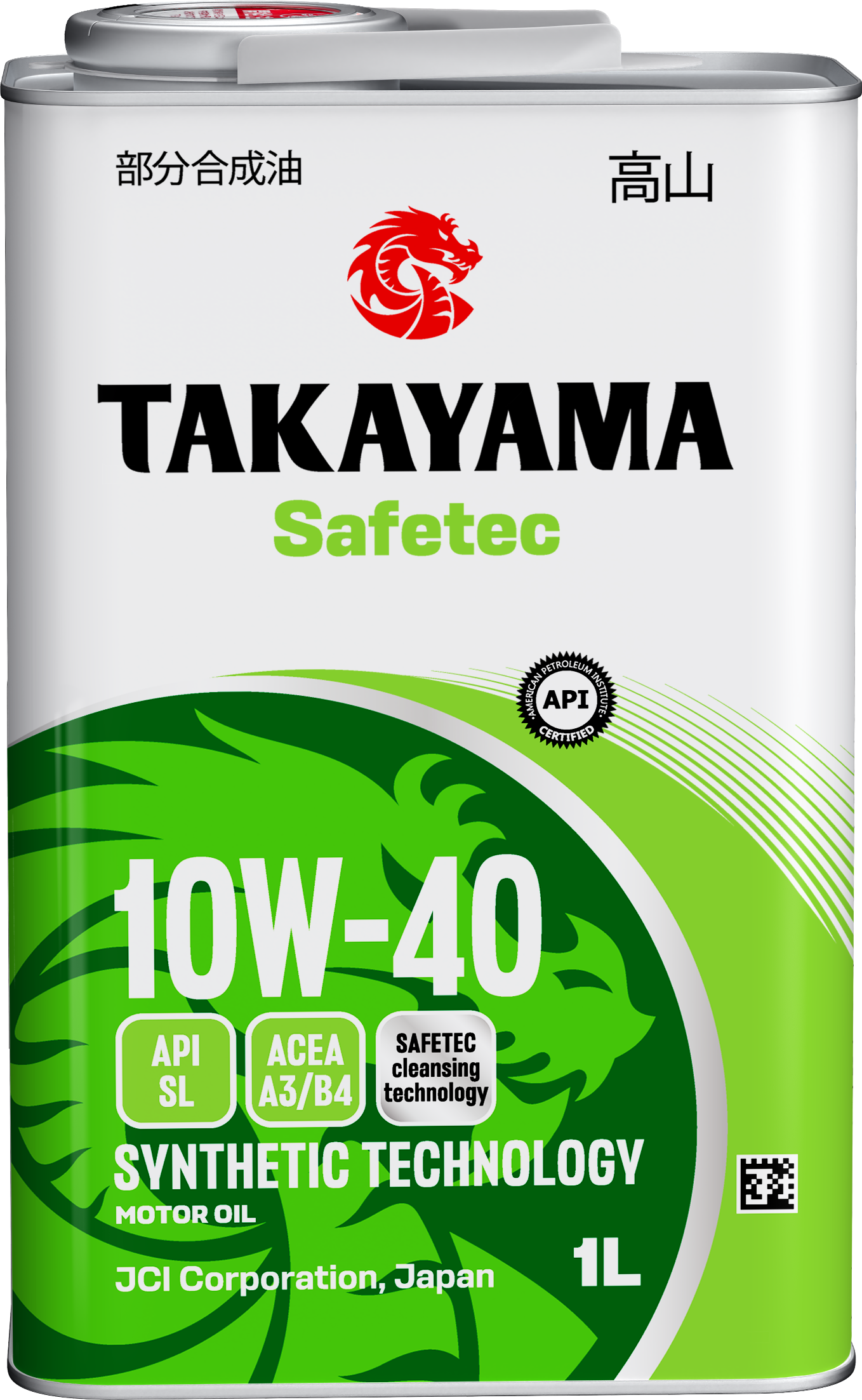 Takayama Safetec SAE 10W-40 ACEA A3/B4 API SL 1л (металл) (уп.12)