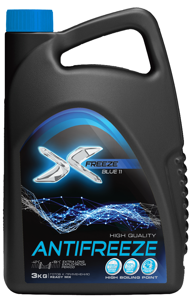 ОЖ X-Freeze Blue 3кг(уп.4) антифриз