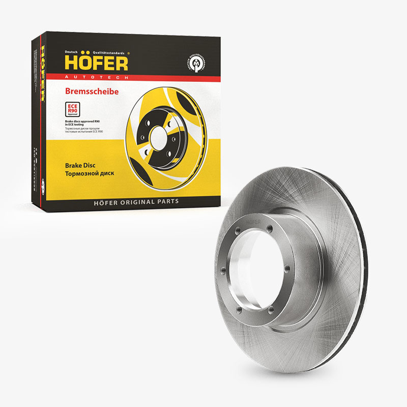Диск тормозной ГАЗ 3302 (D=104 мм, н/о) HOFER комплект-2шт 